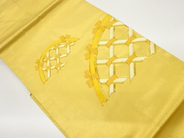 金駒刺繍光悦垣模様名古屋帯